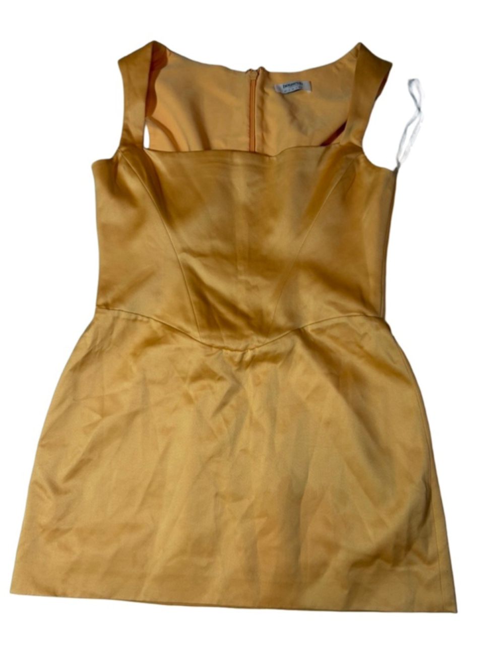 House of CB Yellow Satin Mini Dress